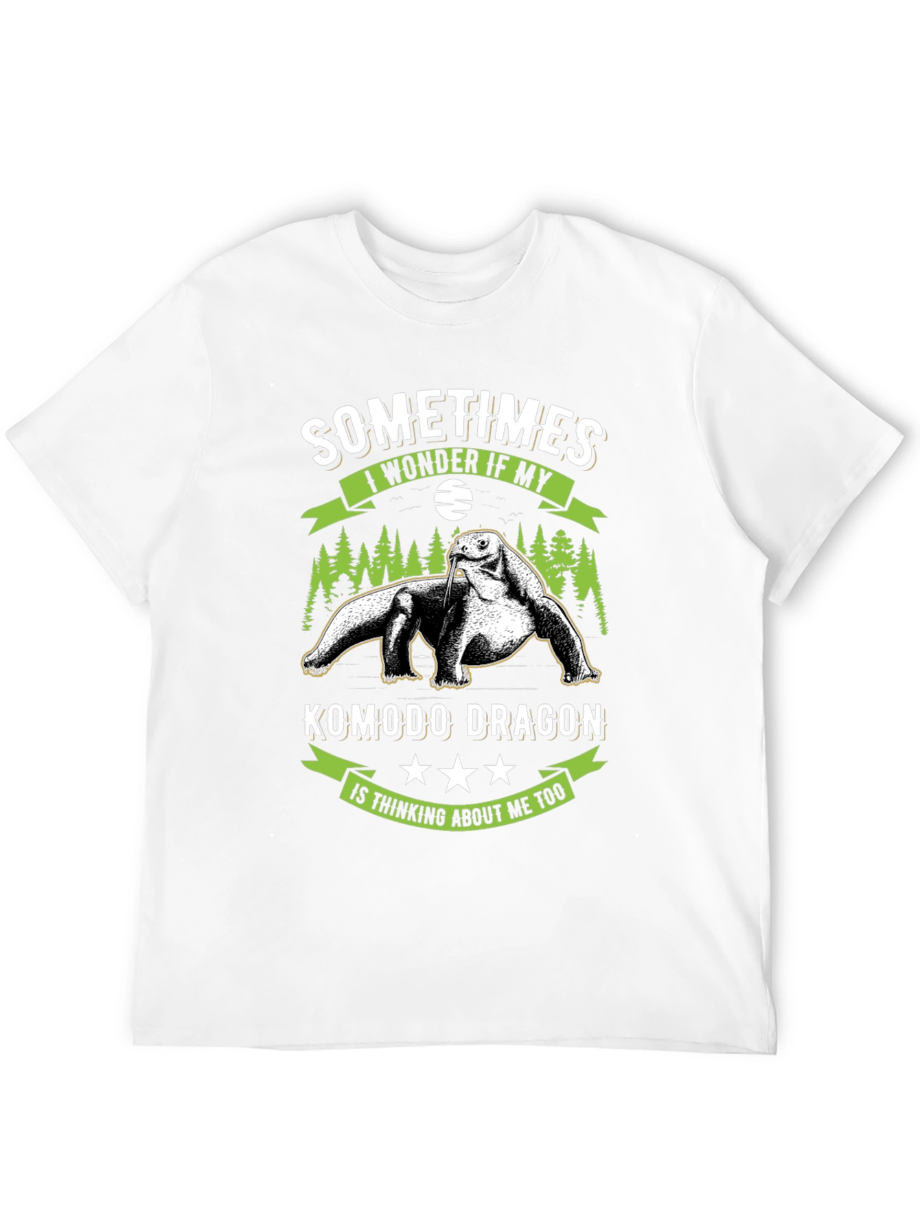Komodo Dragon T-Shirt: Sometimes I Wonder