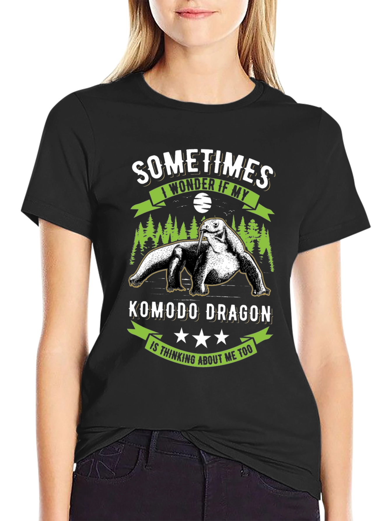 Komodo Dragon T-Shirt: Sometimes I Wonder