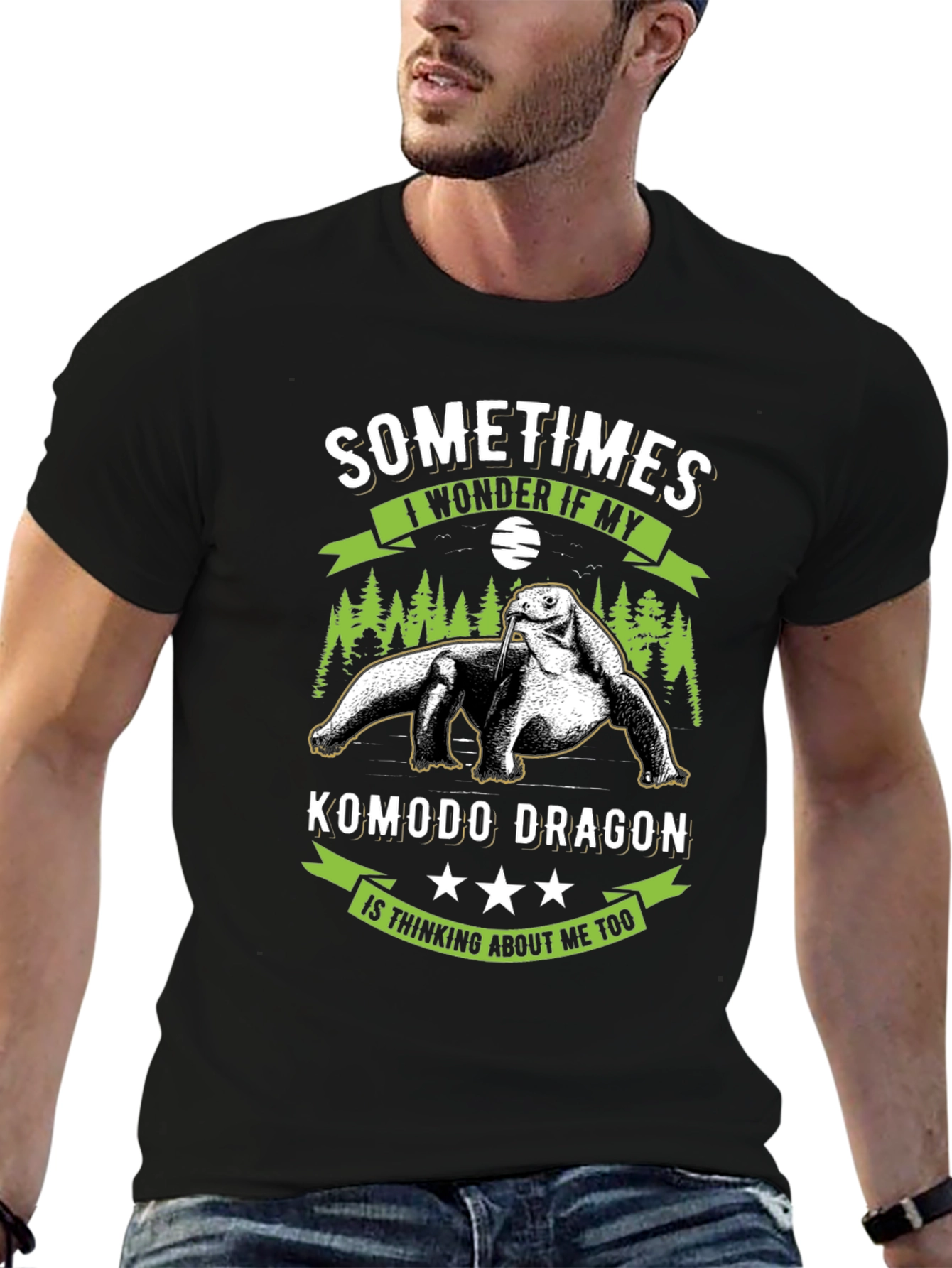 Komodo Dragon T-Shirt: Sometimes I Wonder