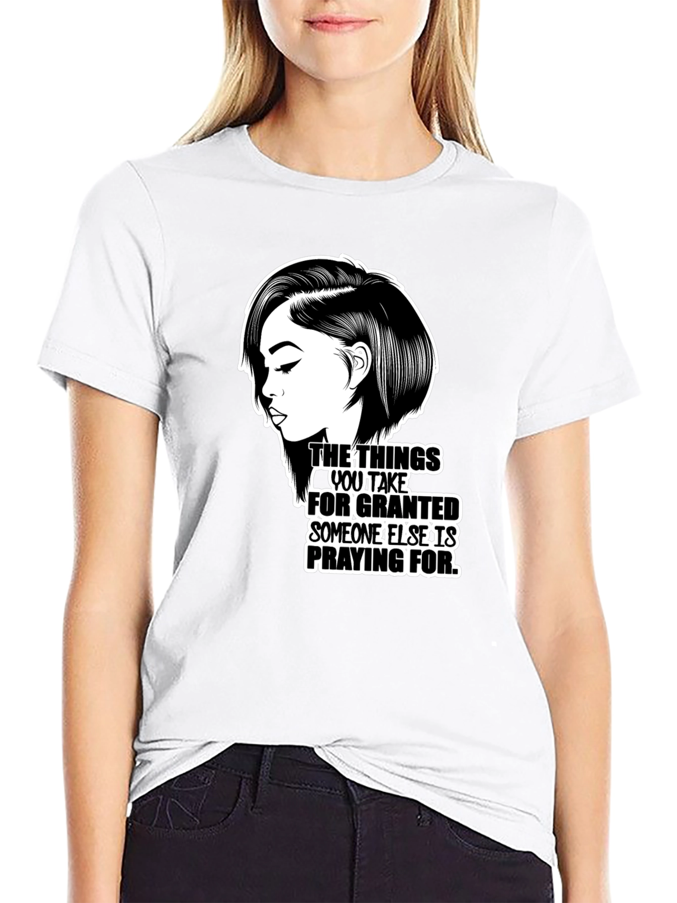 Praying For T-Shirt Black
