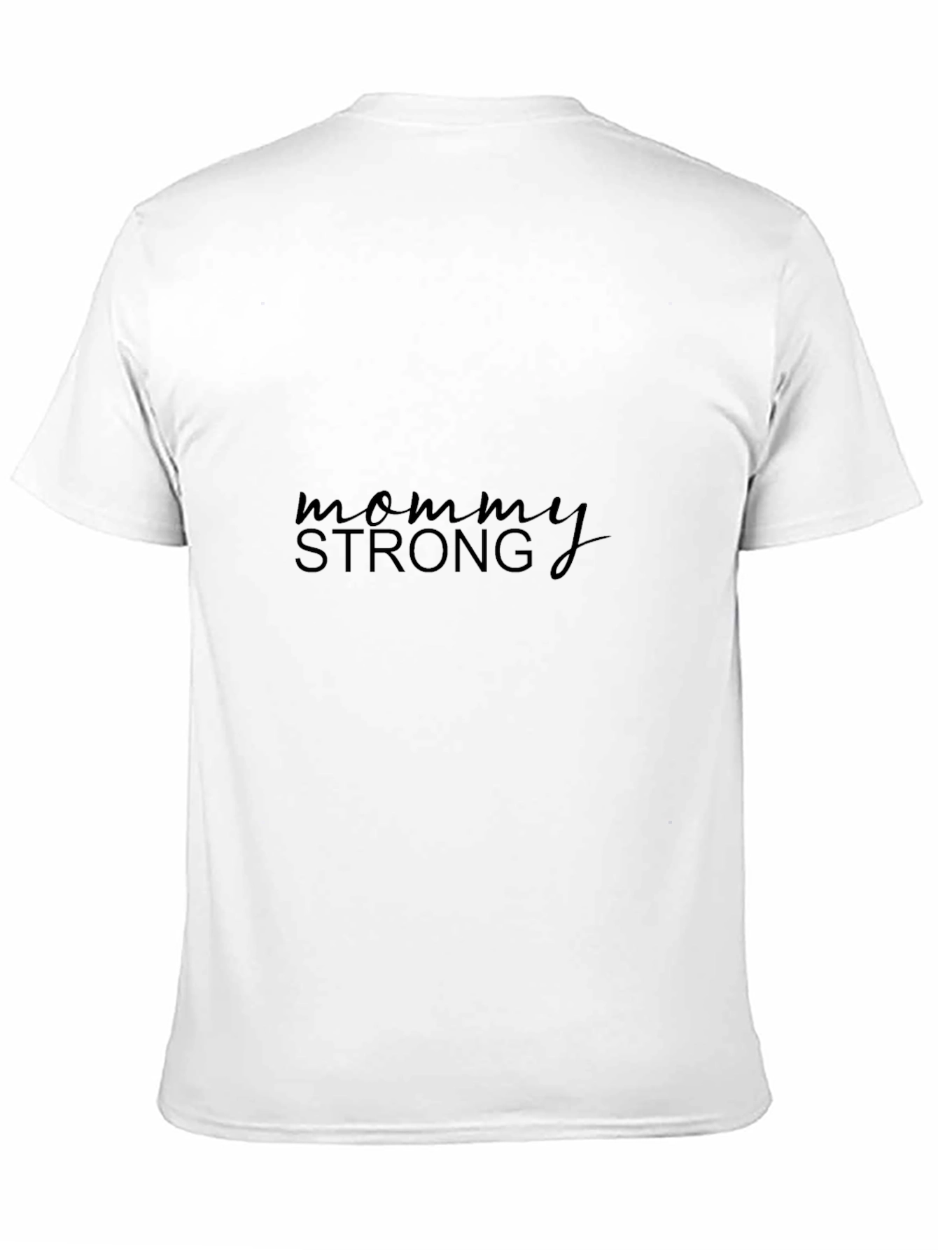 Mommy Strong Black Graphic Tee Casual Wear
