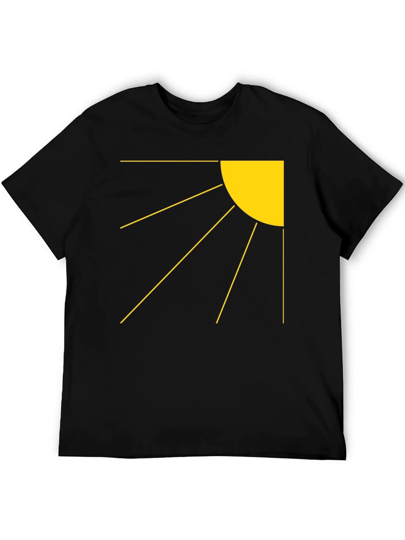 Rising Sun Graphic Tee - Black Cotton Blend