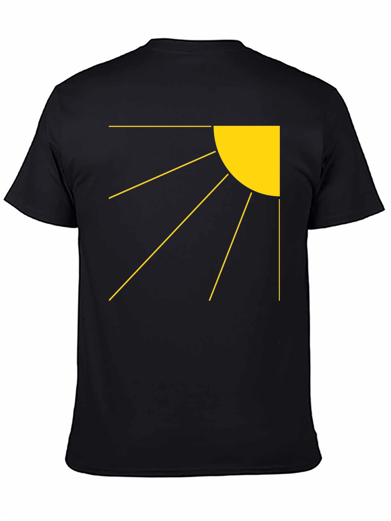 Rising Sun Graphic Tee - Black Cotton Blend