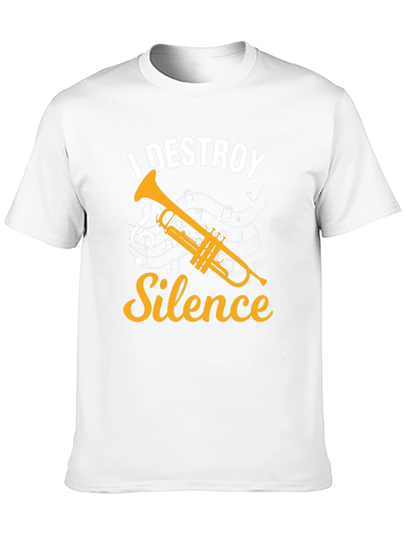 I Destroy Silence Trumpet Graphic T-Shirt