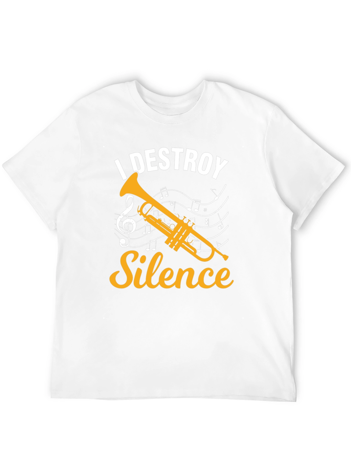 I Destroy Silence Trumpet Graphic T-Shirt