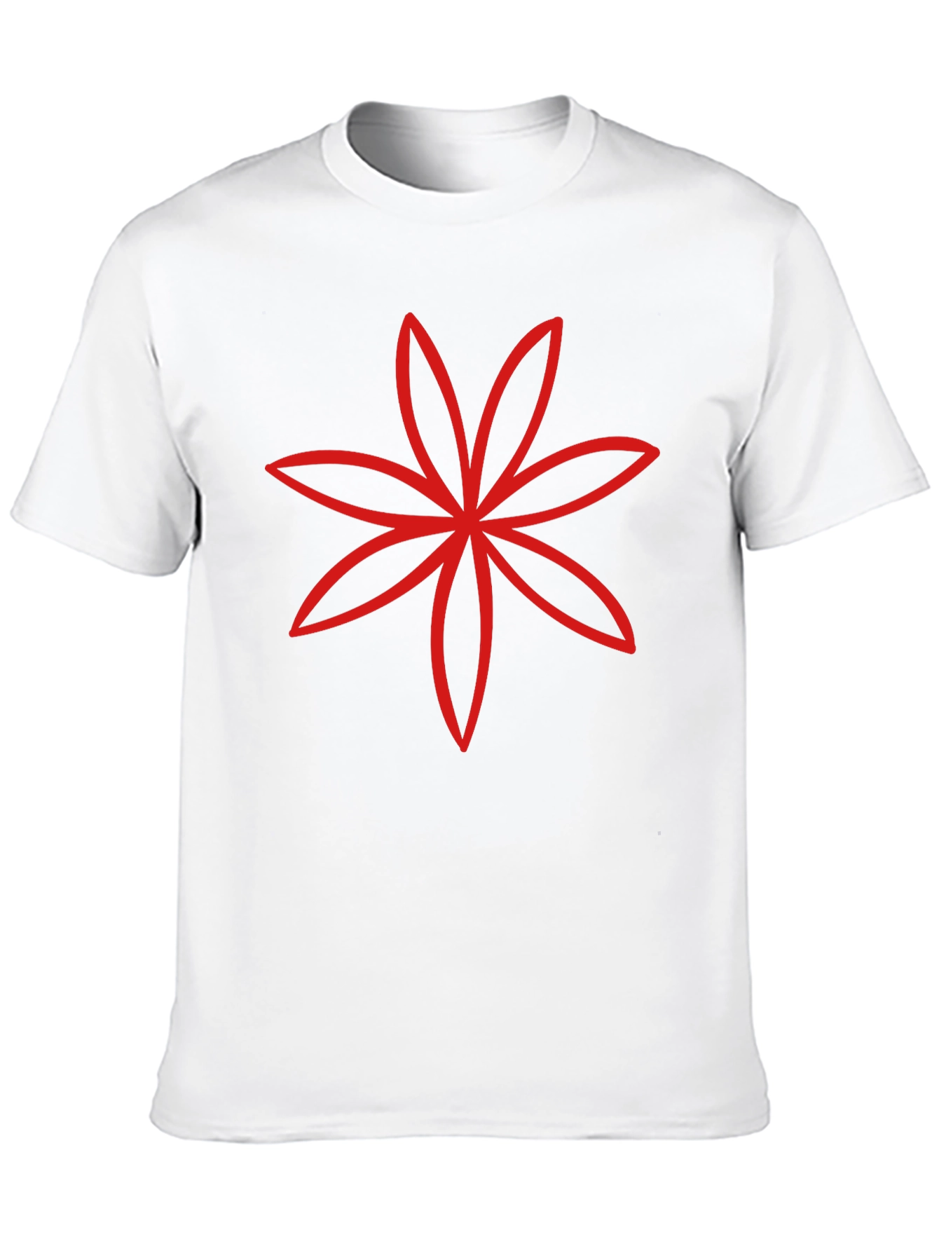 Modern Floral Graphic Tee - Black