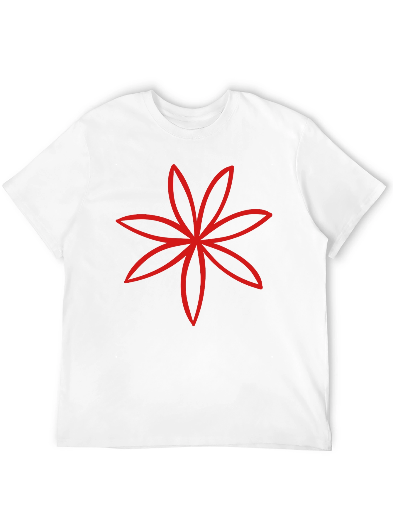 Modern Floral Graphic Tee - Black