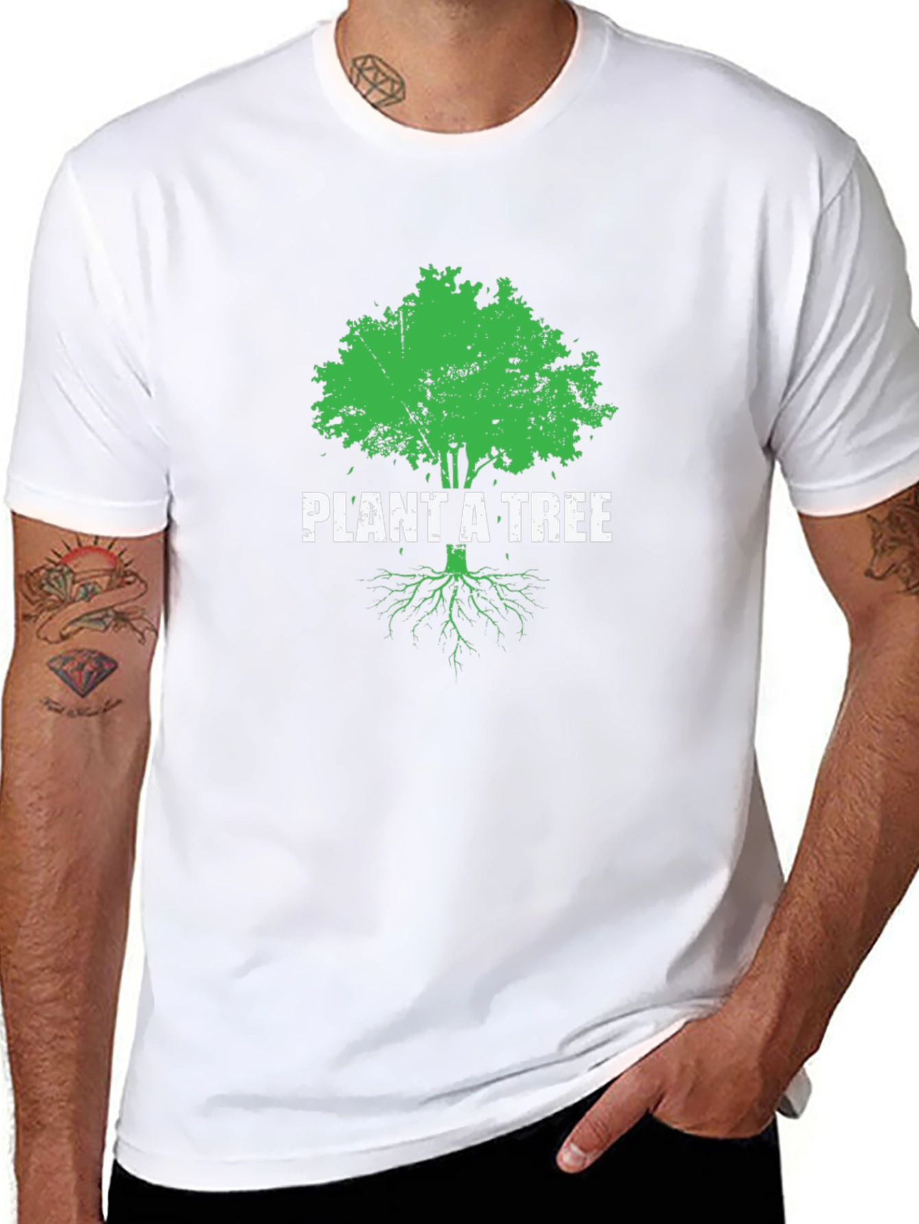 Plant A Tree Graphic Tee - Eco-Friendly Shirt