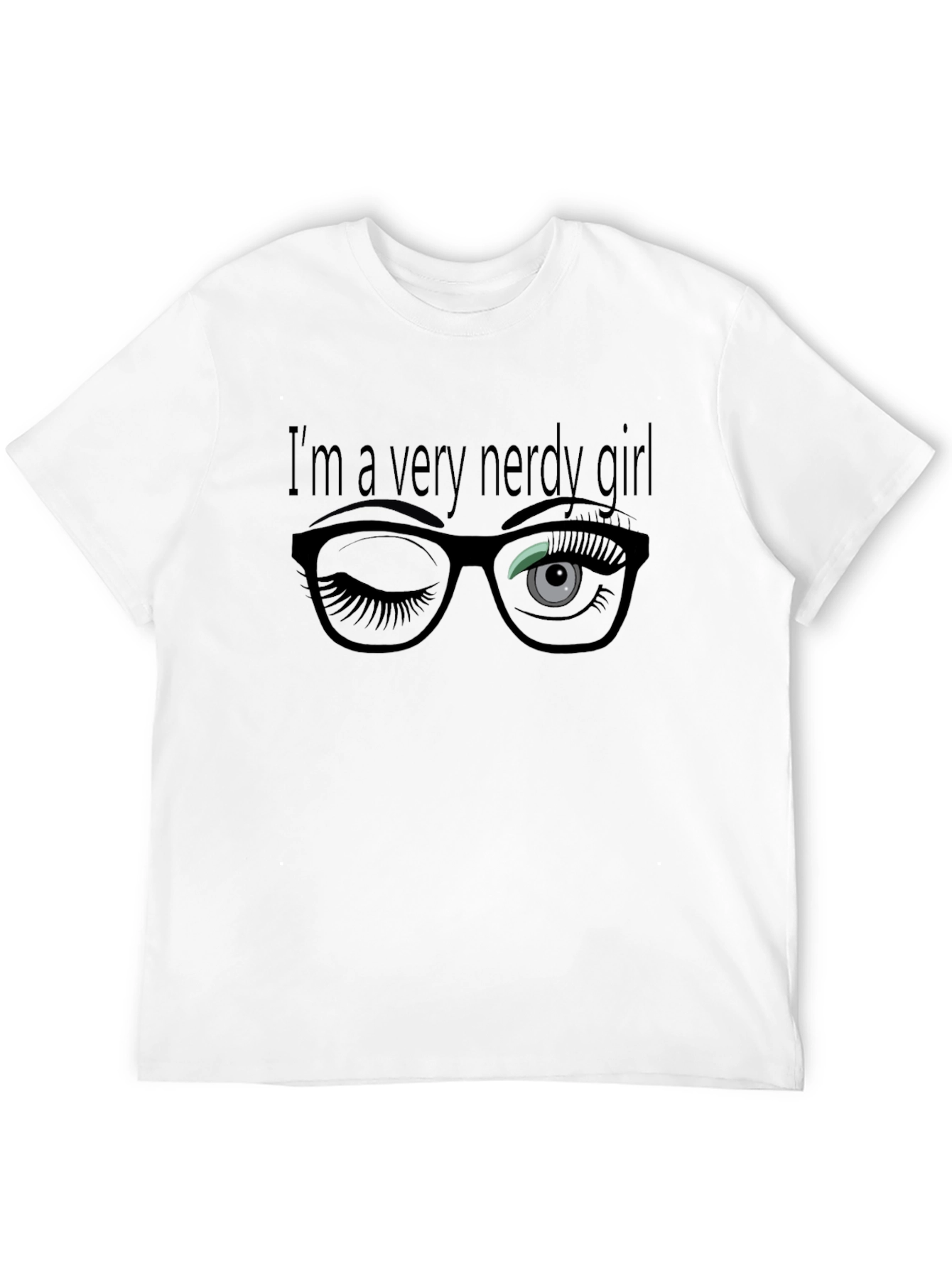 Nerdy Girl Graphic Tee - Stylish Unisex T-Shirt