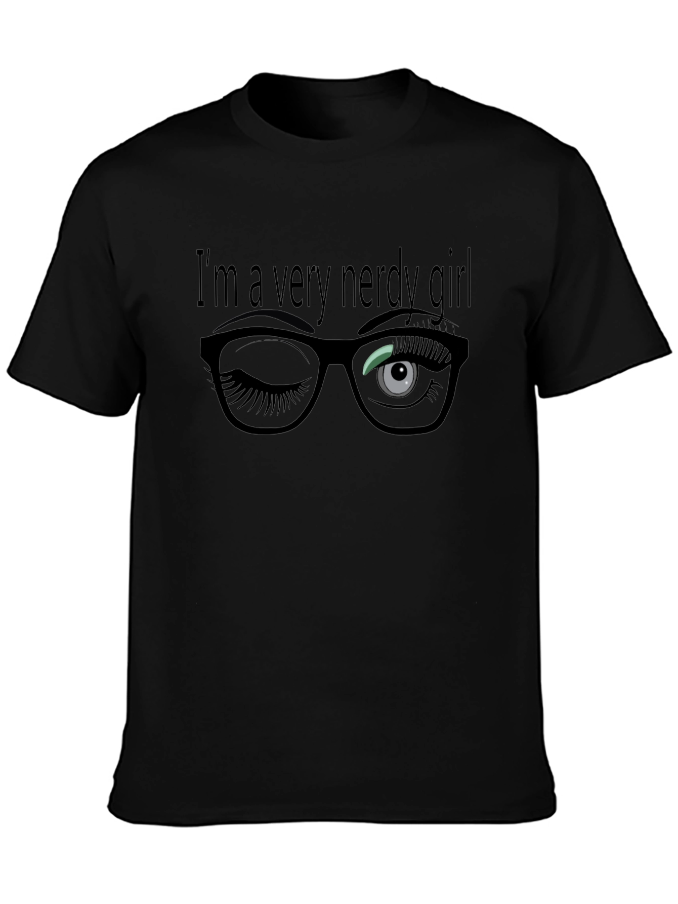 Nerdy Girl Graphic Tee - Stylish Unisex T-Shirt