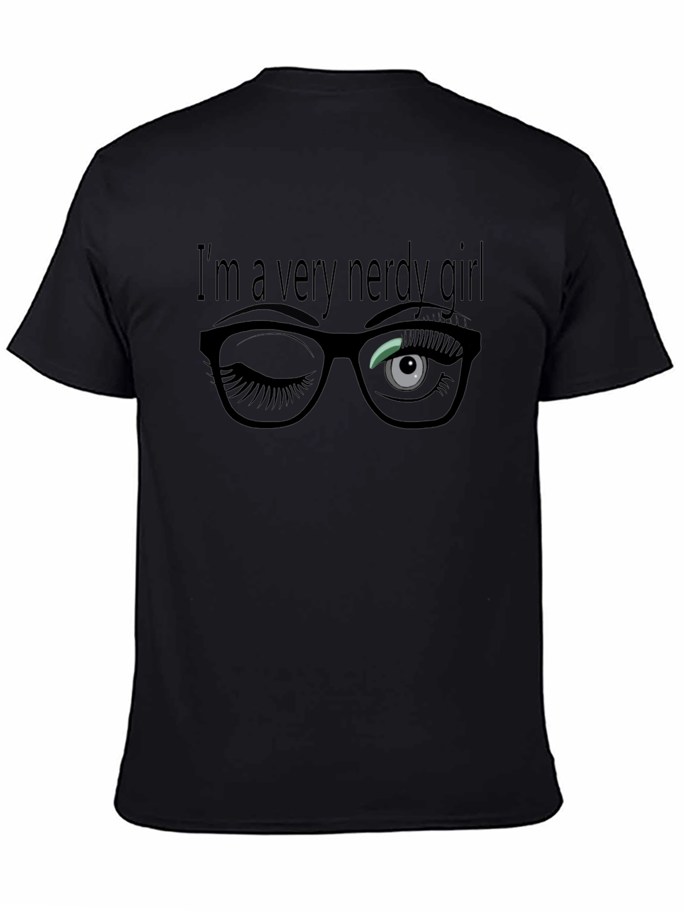 Nerdy Girl Graphic Tee - Stylish Unisex T-Shirt