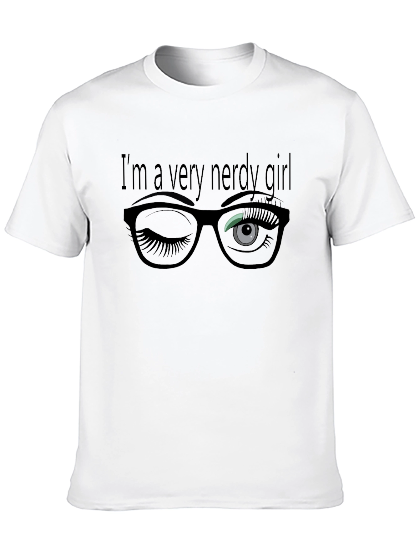 Nerdy Girl Graphic Tee - Stylish Unisex T-Shirt