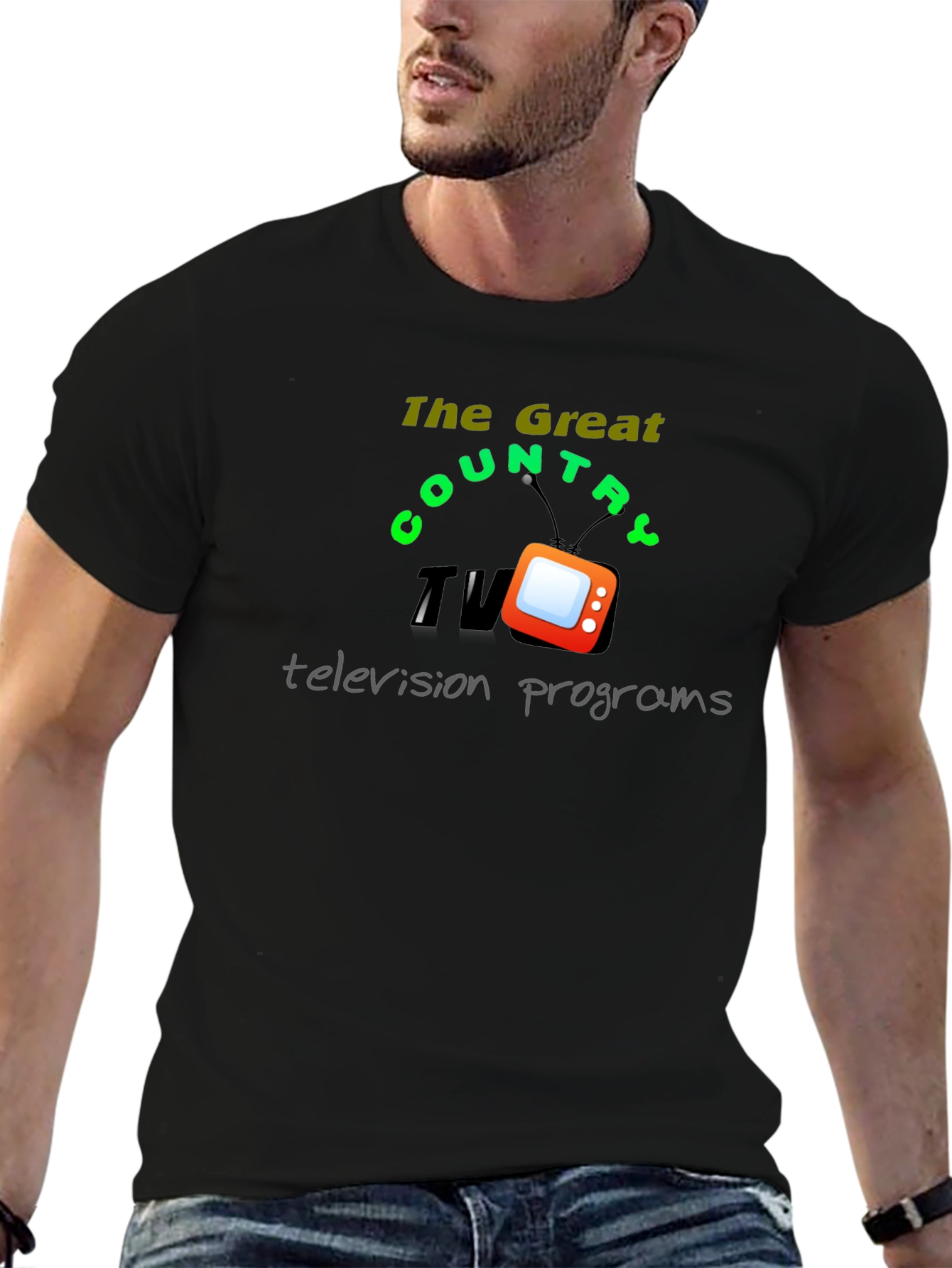 Great Country TV Programs Black T-Shirt