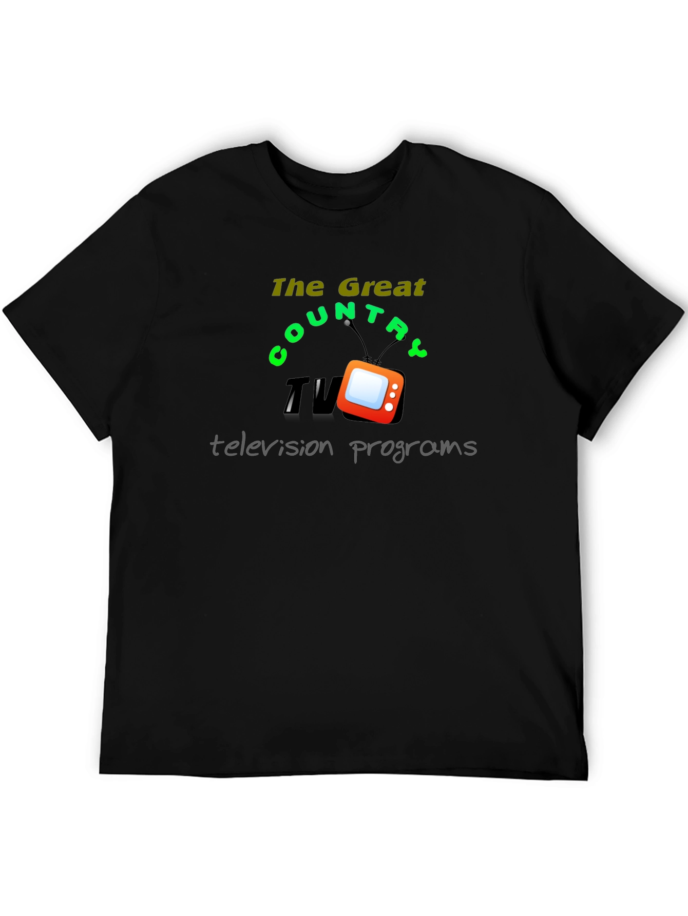 Great Country TV Programs Black T-Shirt