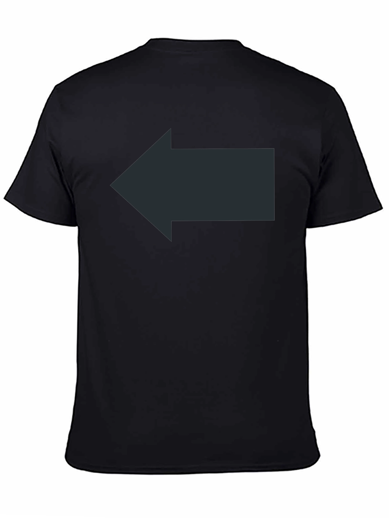 Left Arrow Graphic Black T-Shirt