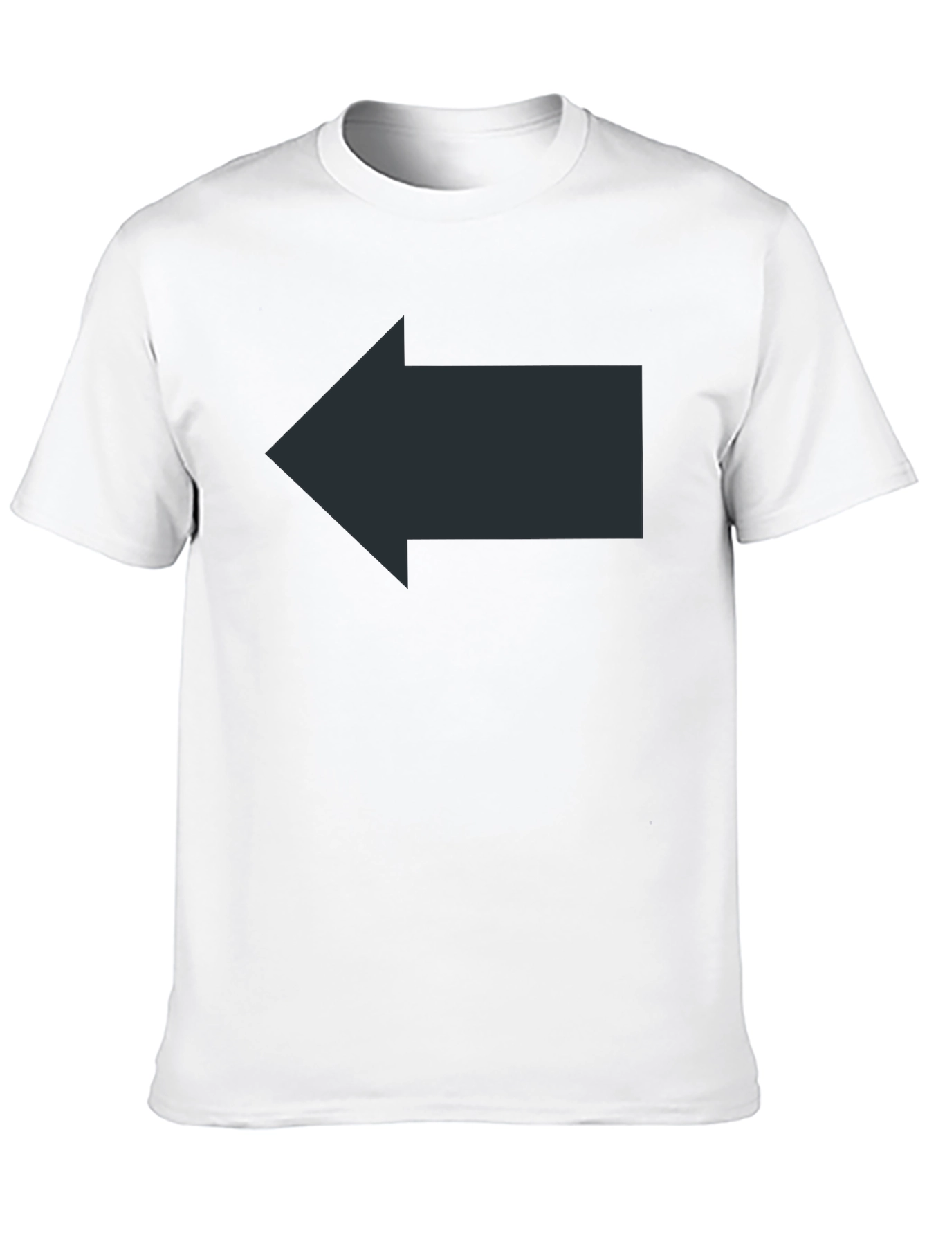 Left Arrow Graphic Black T-Shirt