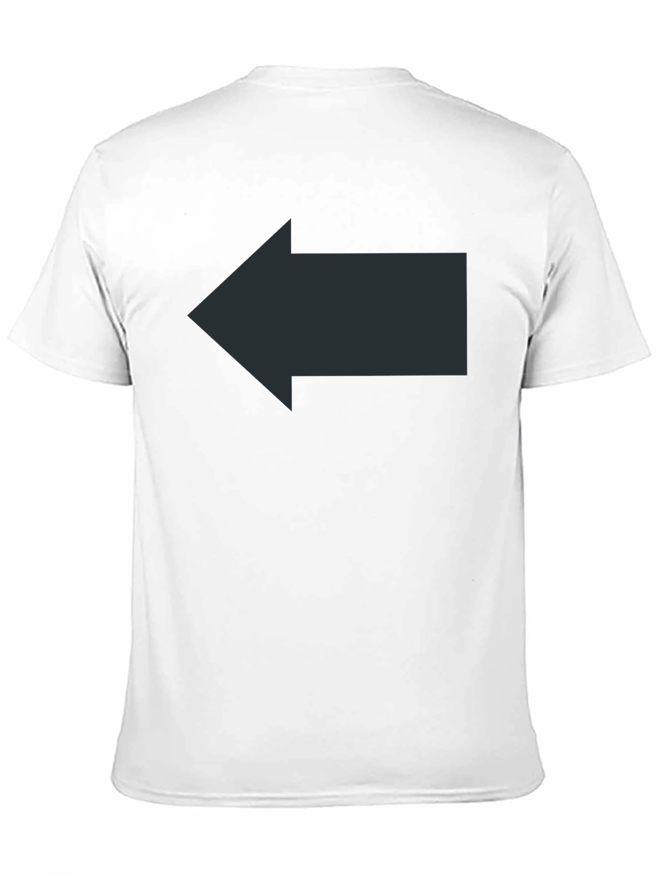 Left Arrow Graphic Black T-Shirt