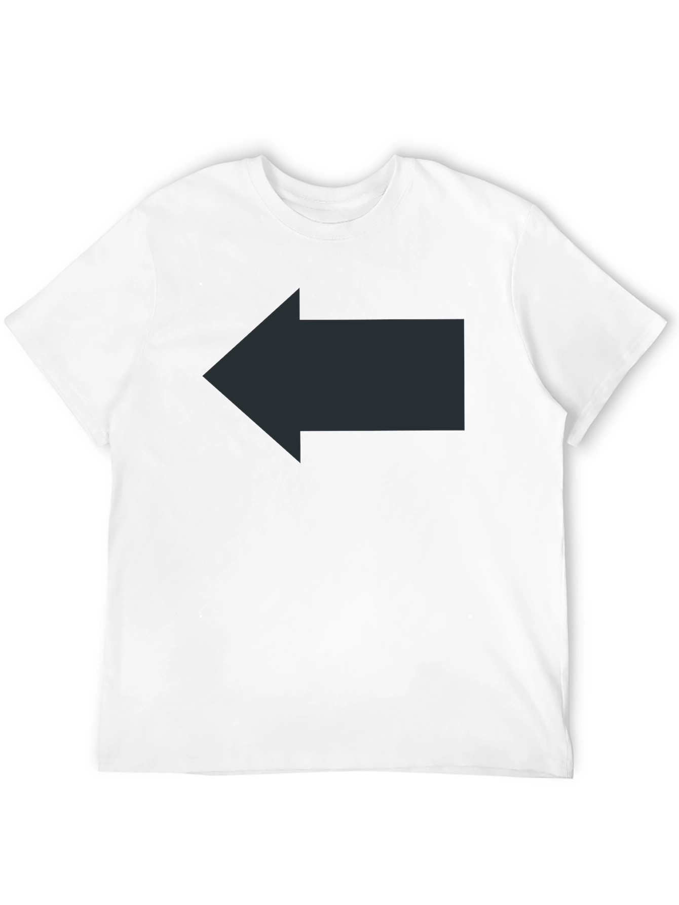 Left Arrow Graphic Black T-Shirt