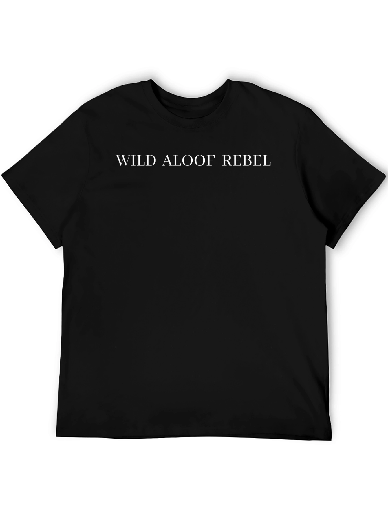 Wild Aloof Rebel Graphic Tee - Black