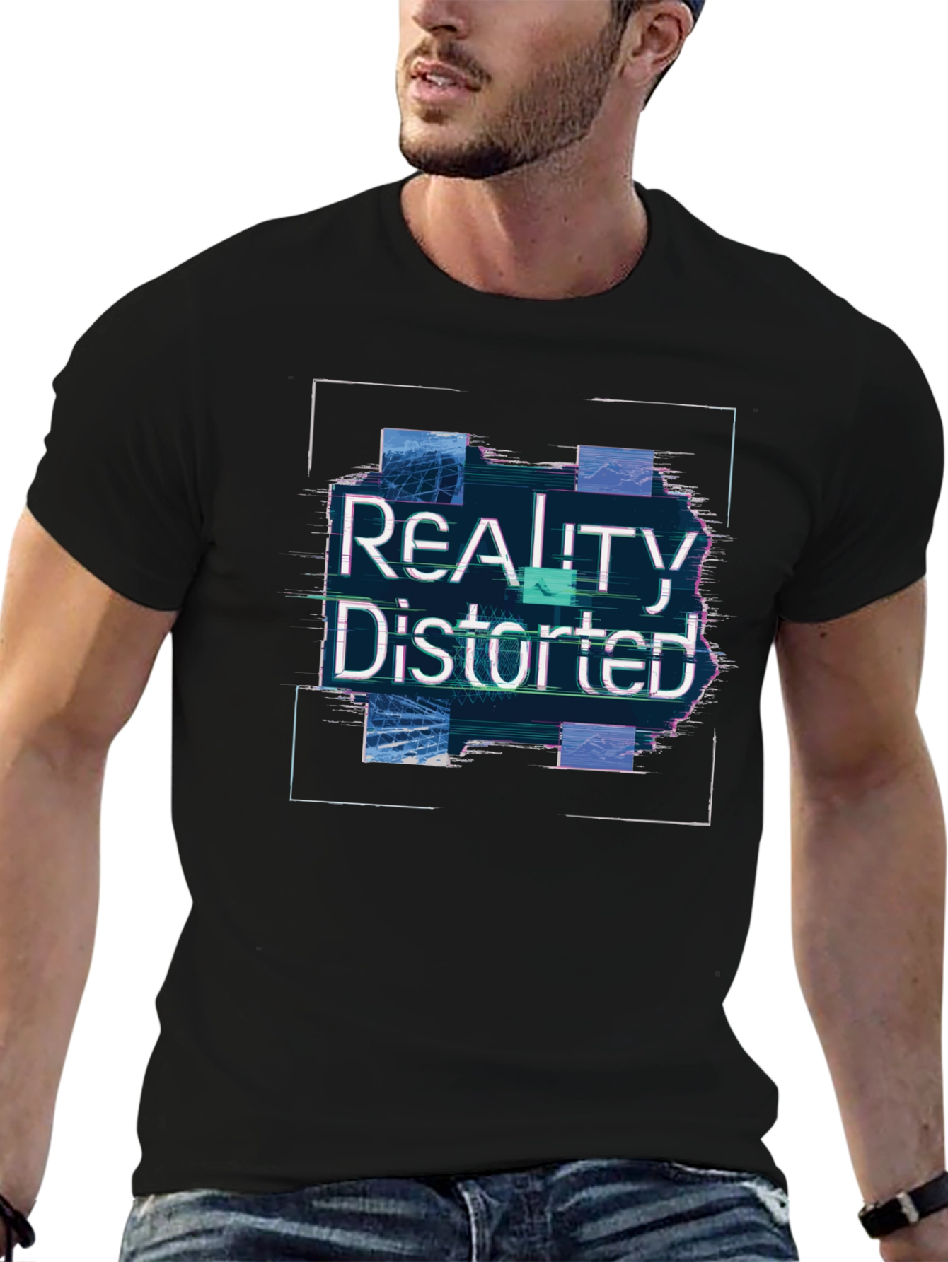 Reality Distorted Graphic Tee - Black