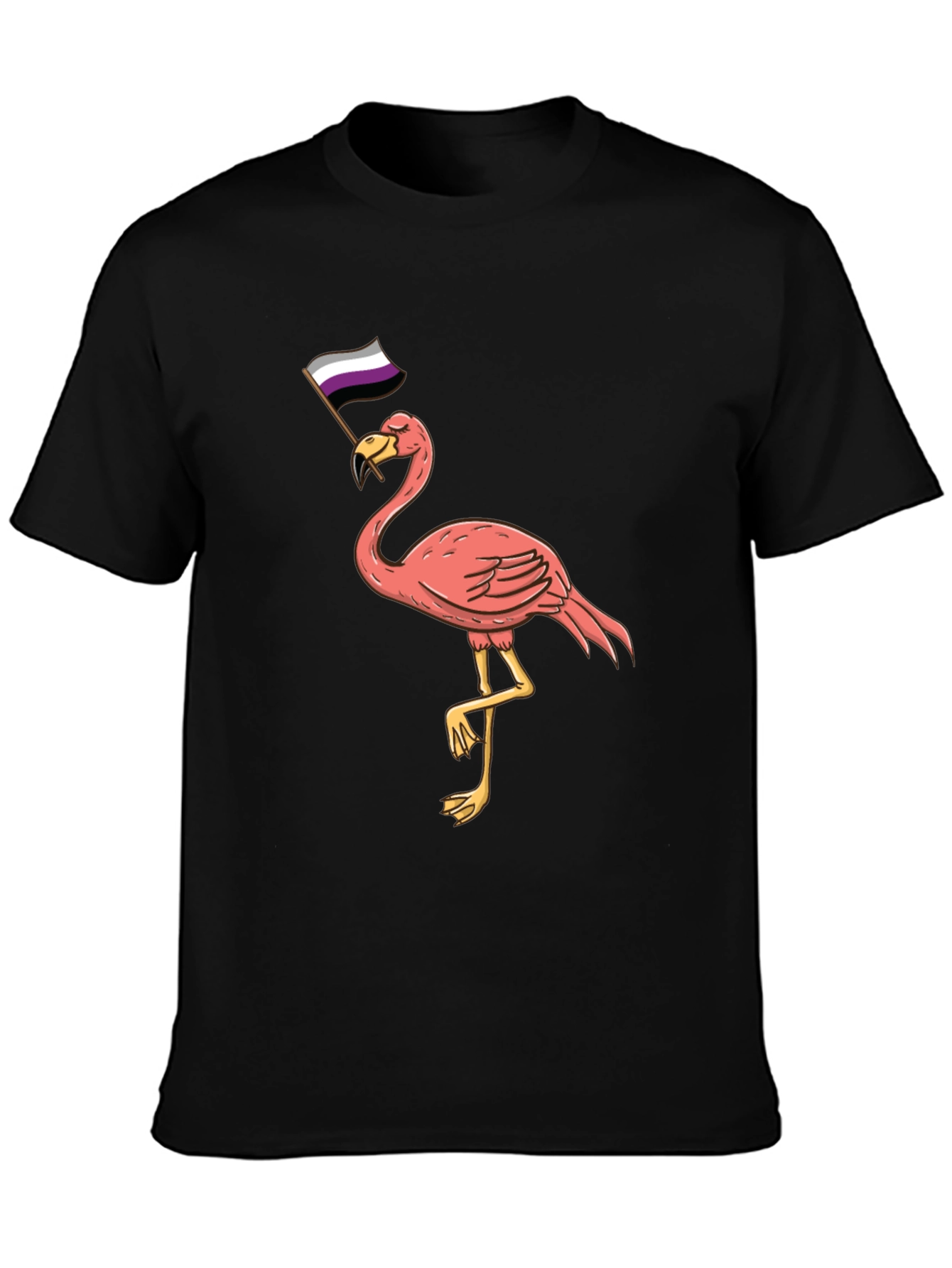 Asexual Pride Flamingo T-Shirt