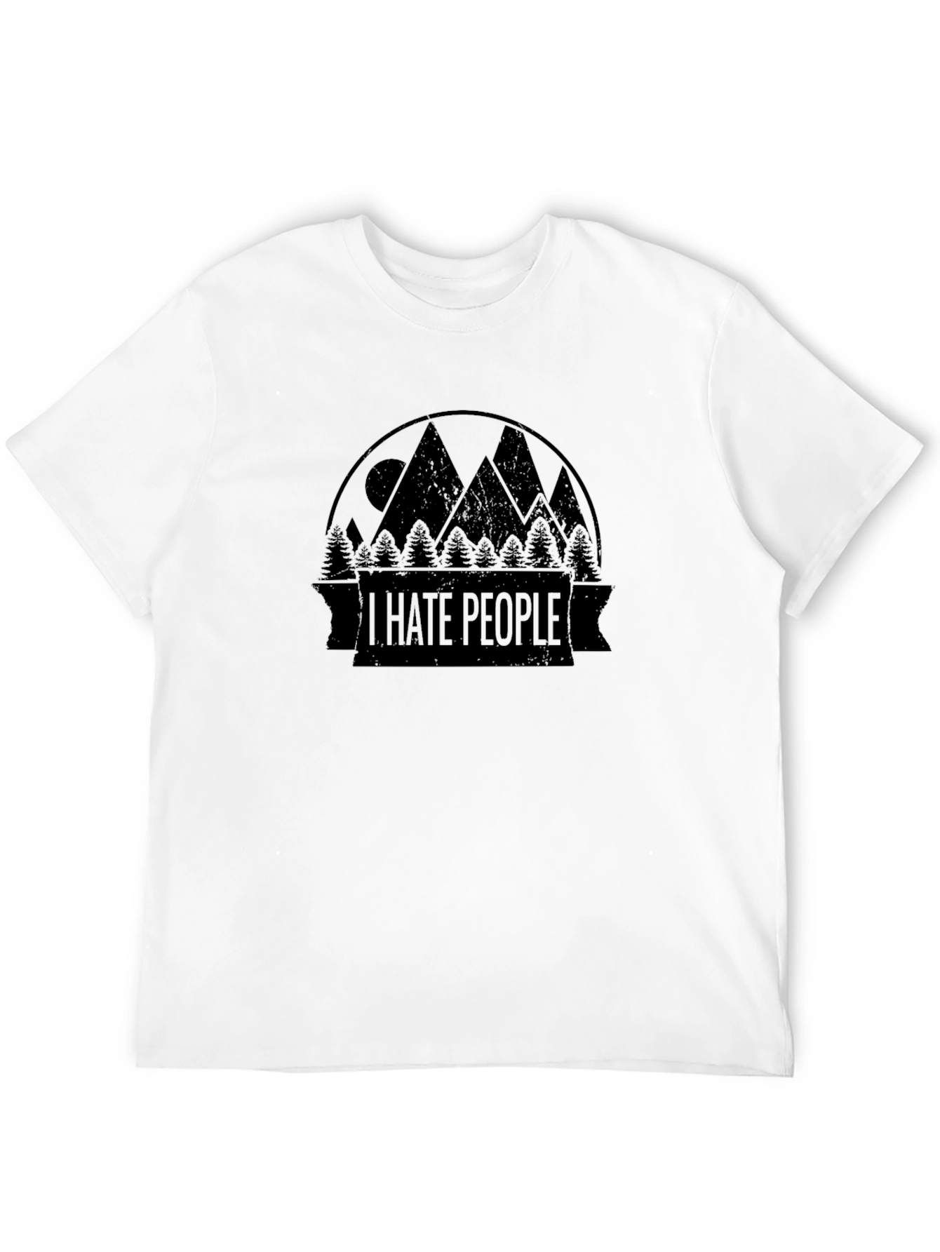 I Hate People Mountain T-Shirt - Introvert Tee