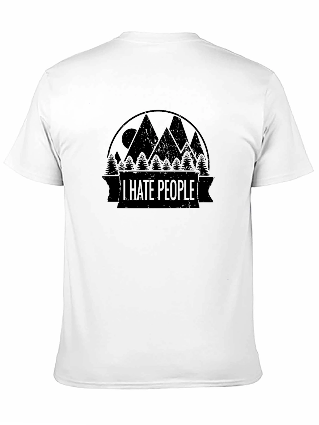 I Hate People Mountain T-Shirt - Introvert Tee