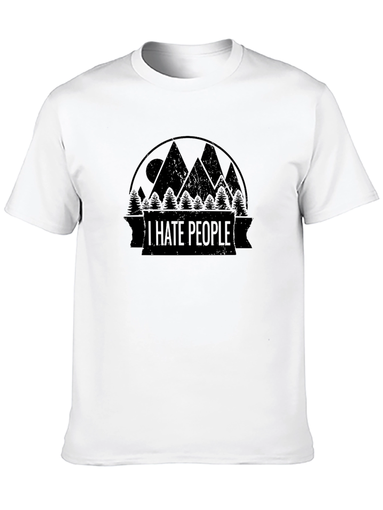 I Hate People Mountain T-Shirt - Introvert Tee