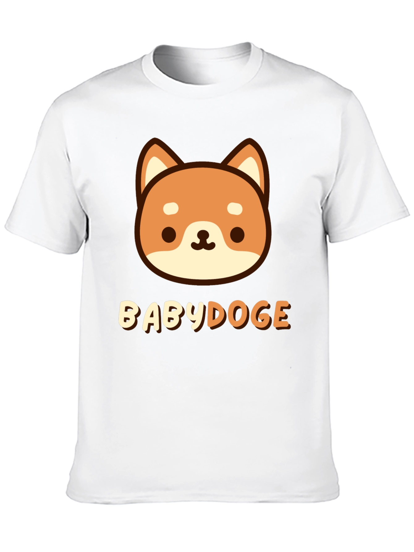 BabyDoge Cartoon Doge T-Shirt - Black