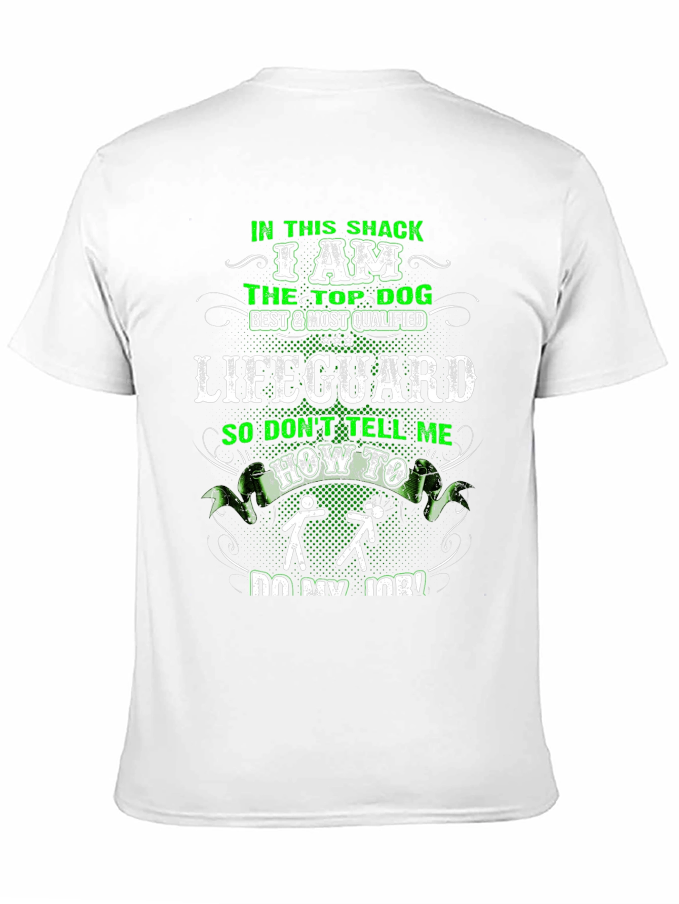Lifeguard Top Dog Funny Graphic T-Shirt