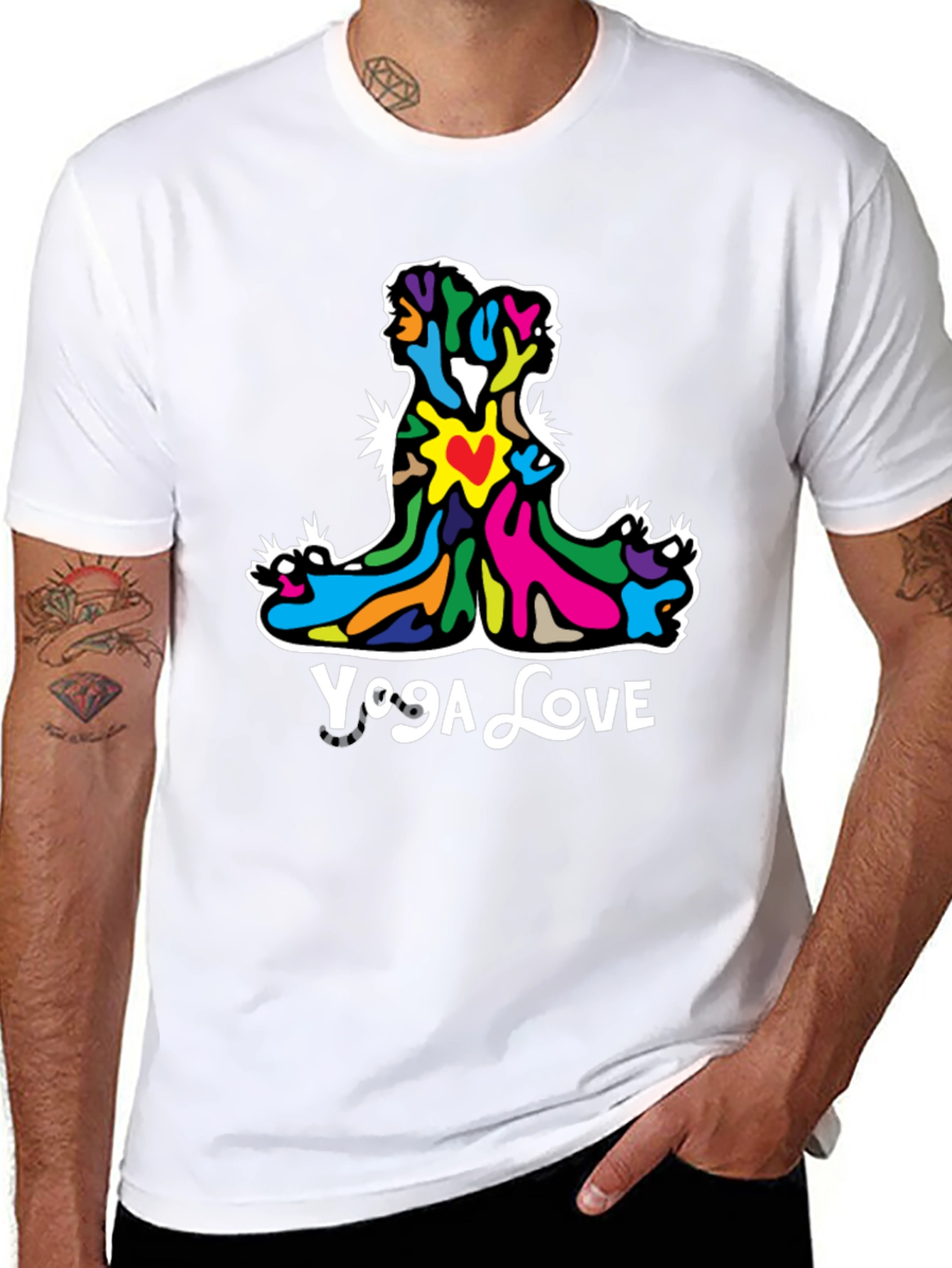 Yoga Love Graphic Tee - Unisex Comfort