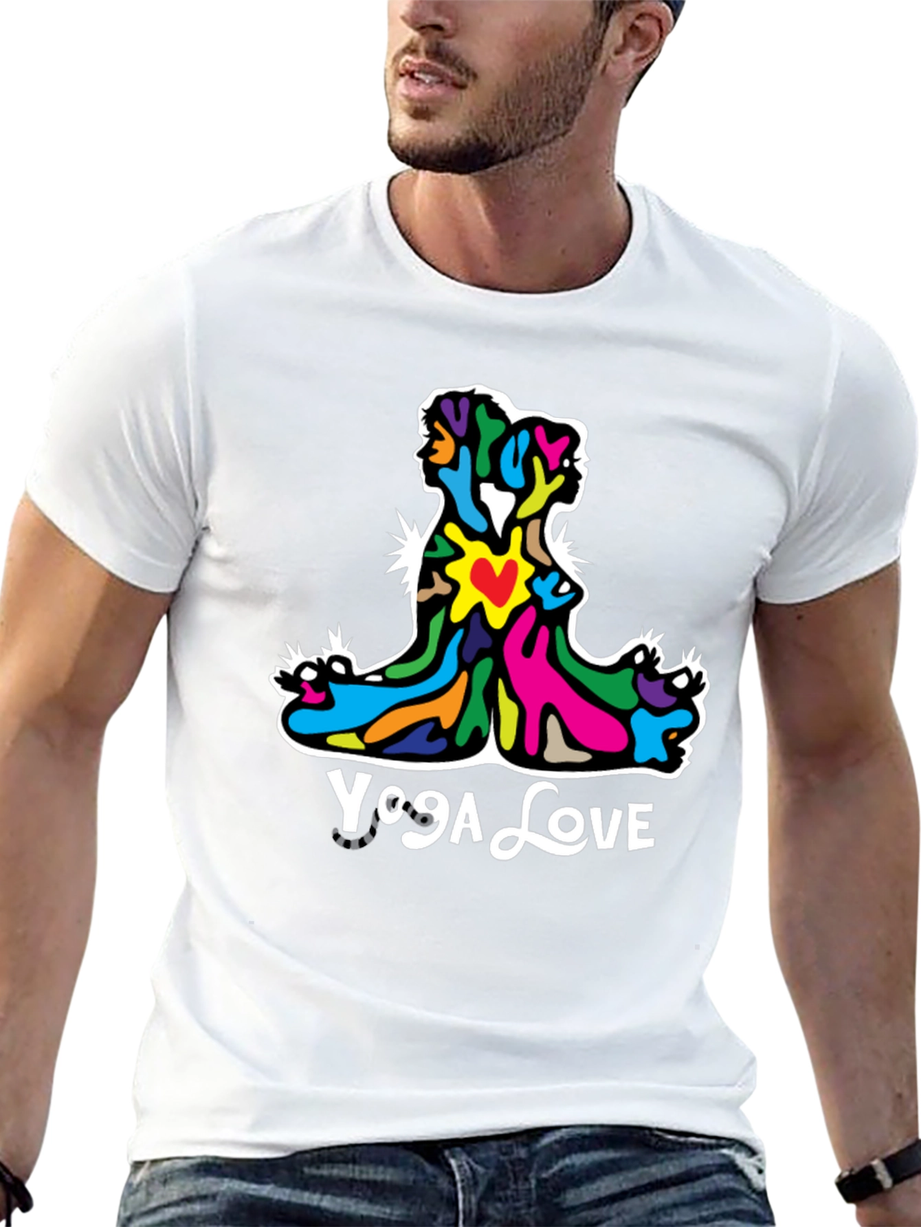 Yoga Love Graphic Tee - Unisex Comfort