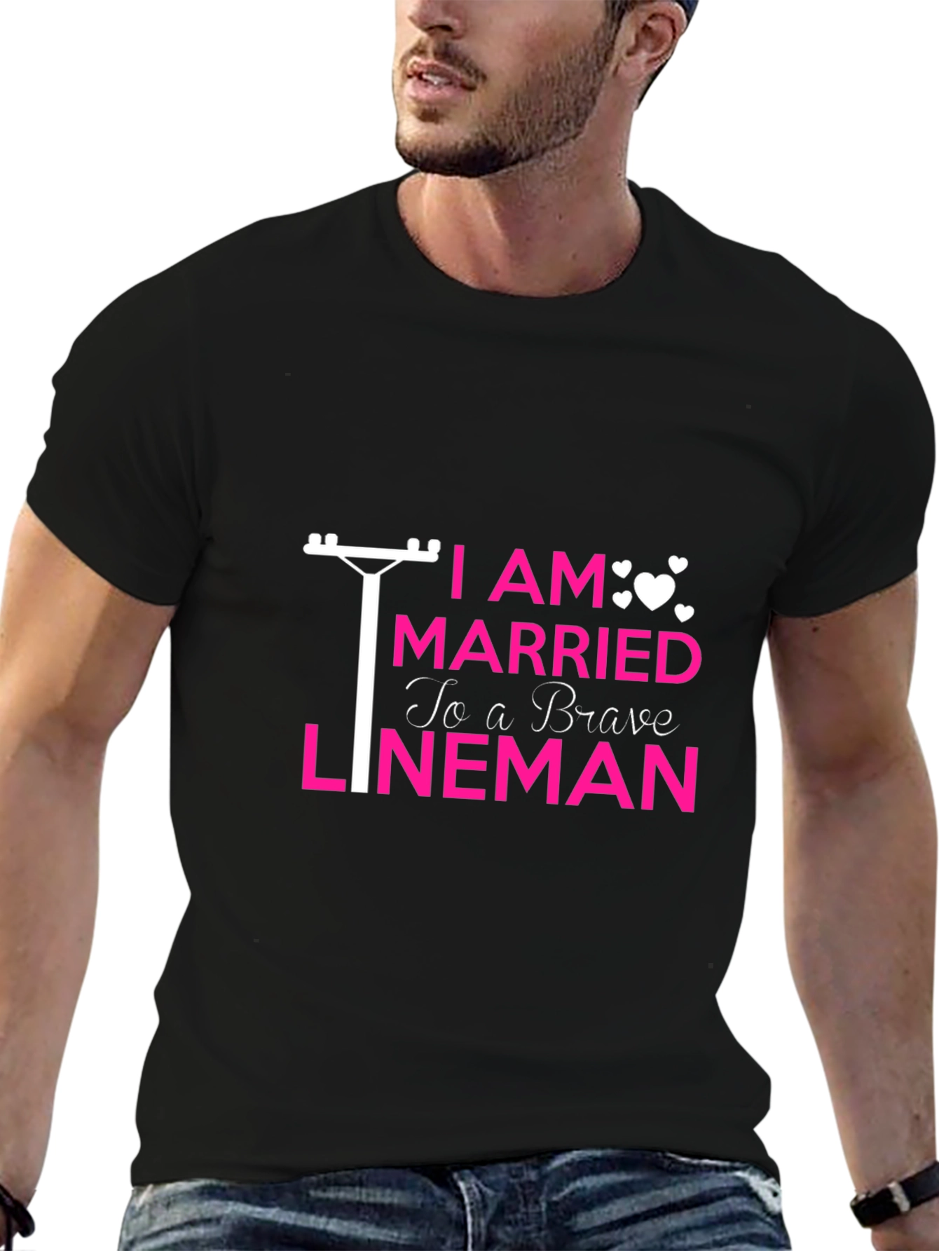 I Am Married to a Brave Lineman T-Shirt