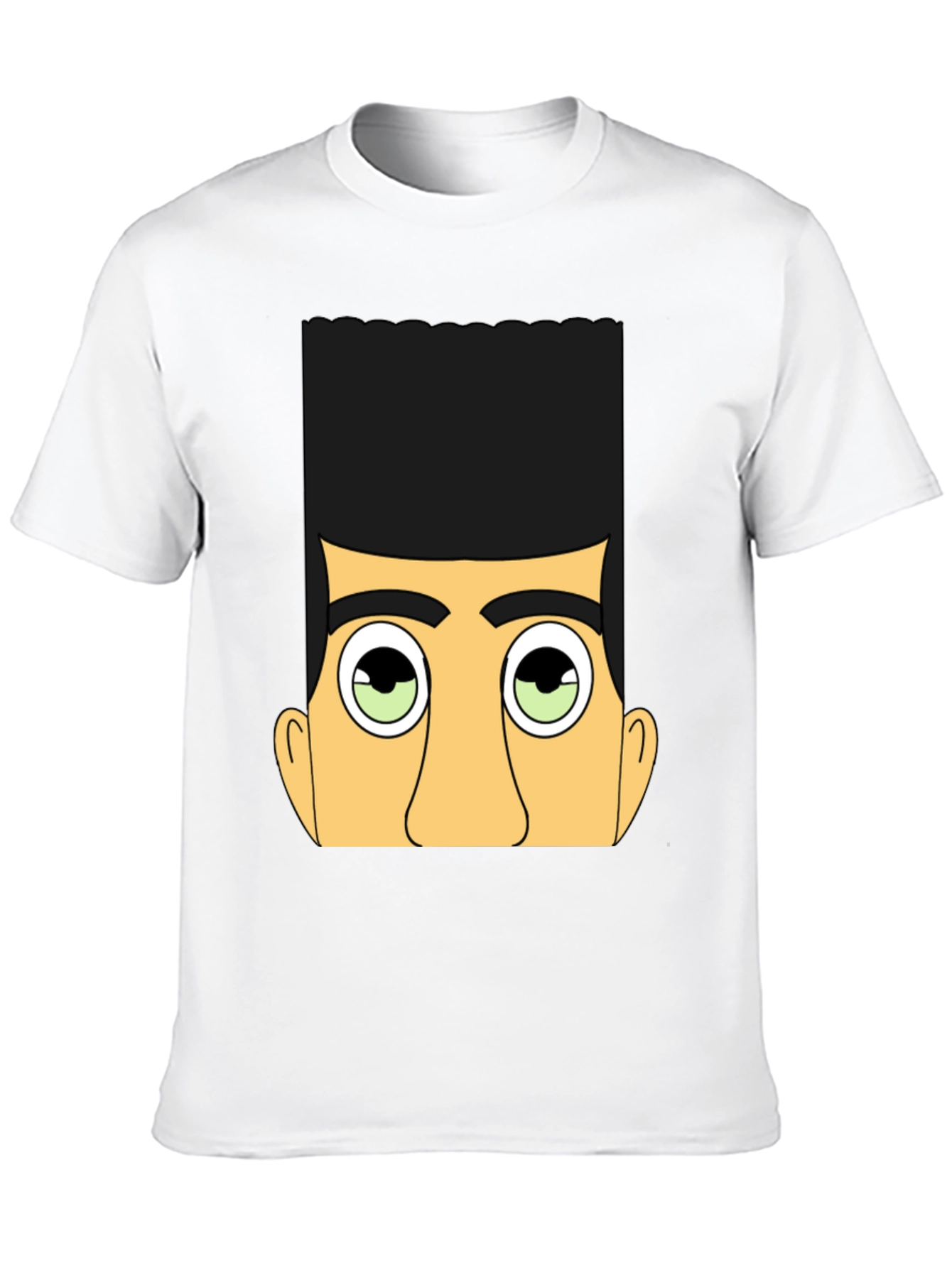 Funky Graphic Tee - Retro Cartoon Face T-Shirt