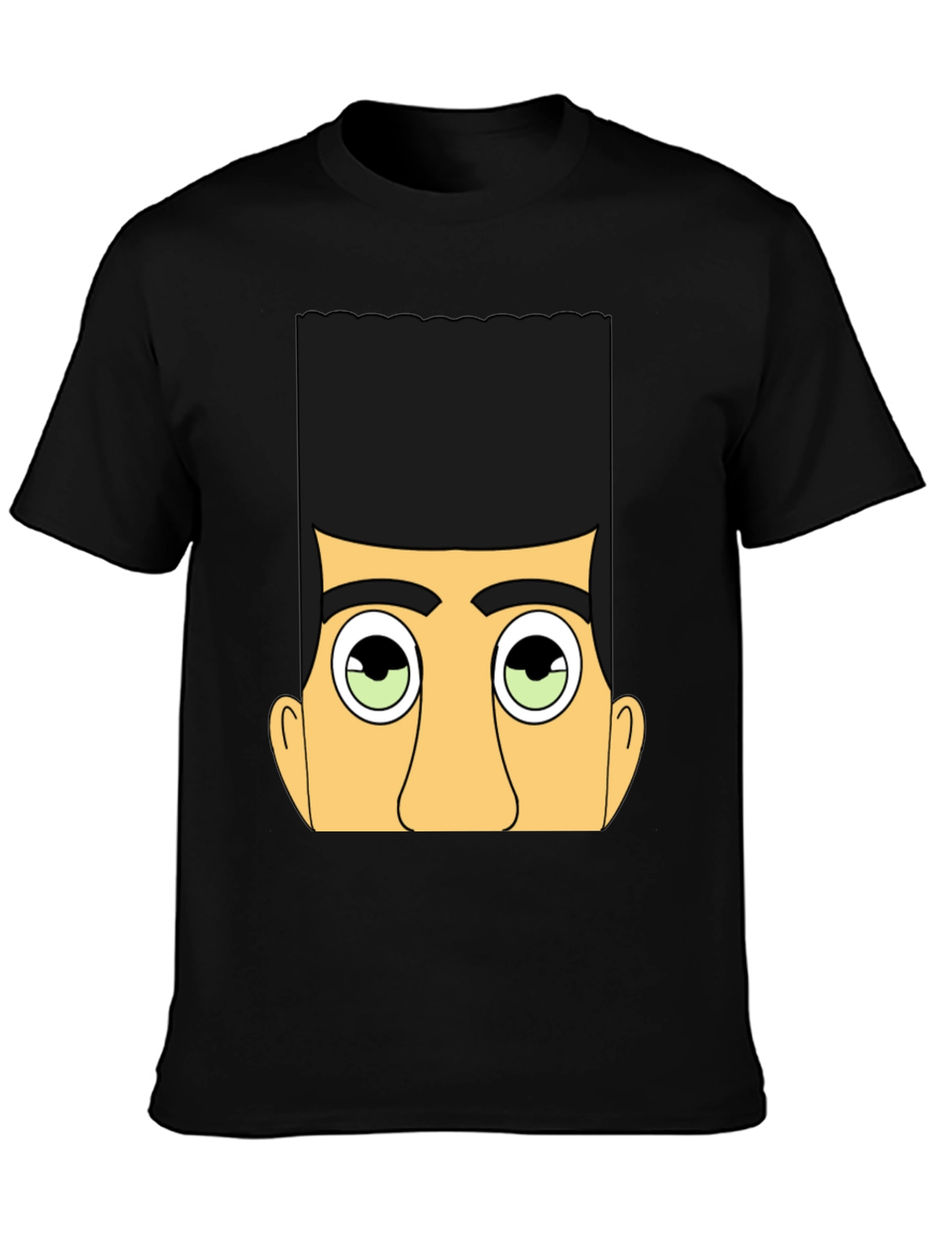 Funky Graphic Tee - Retro Cartoon Face T-Shirt