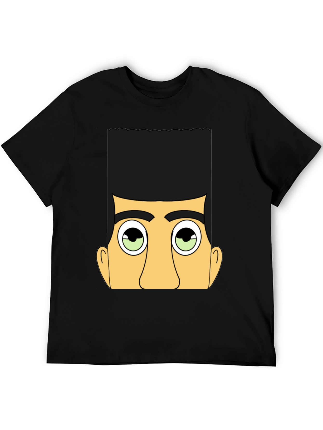 Funky Graphic Tee - Retro Cartoon Face T-Shirt