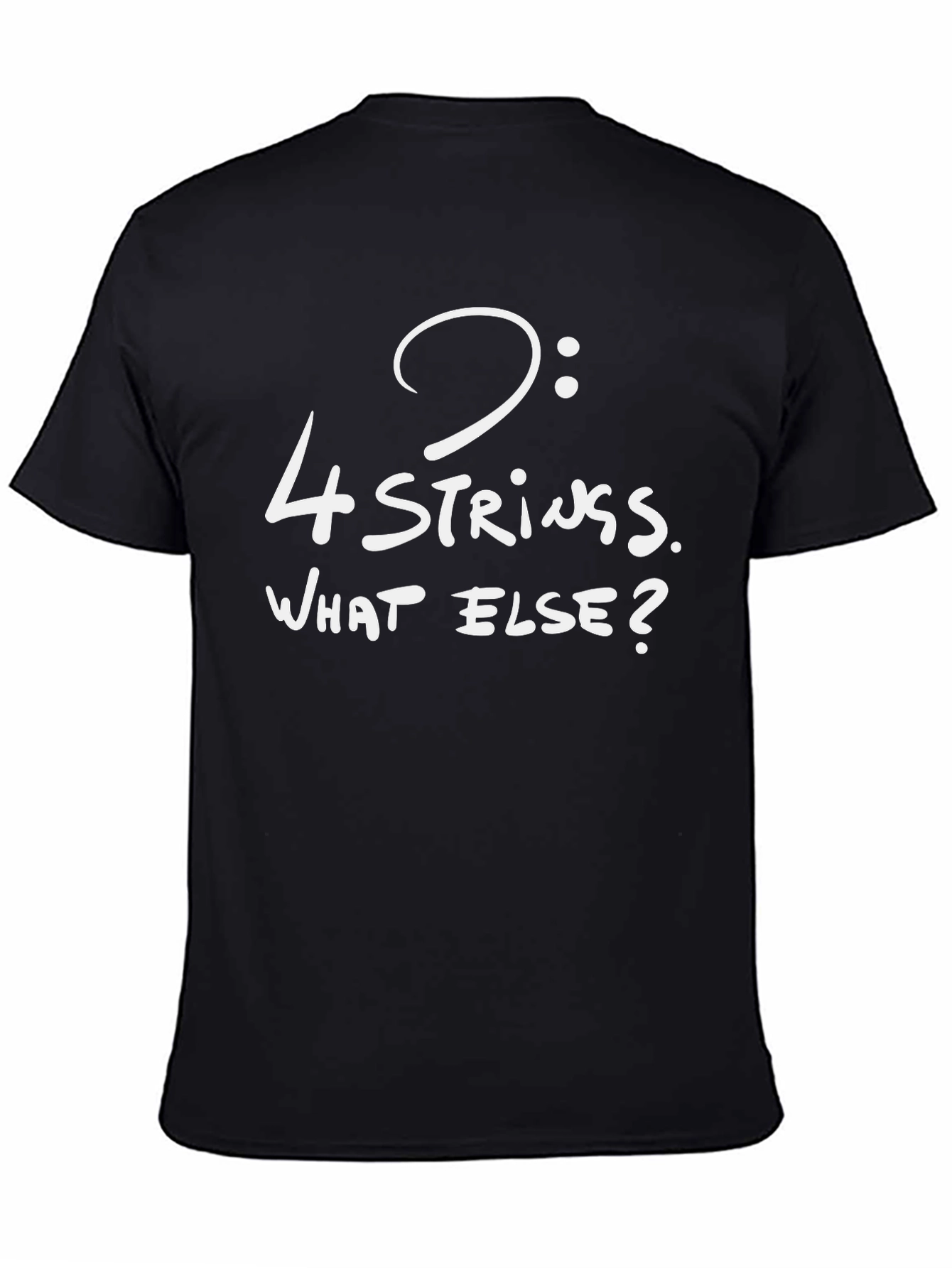 4-String Bass Clef T-Shirt - Musicians Statement
