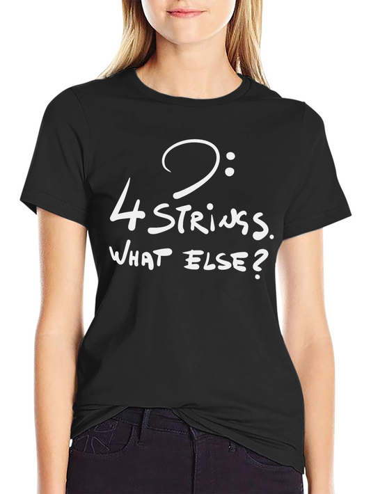 4-String Bass Clef T-Shirt - Musicians Statement