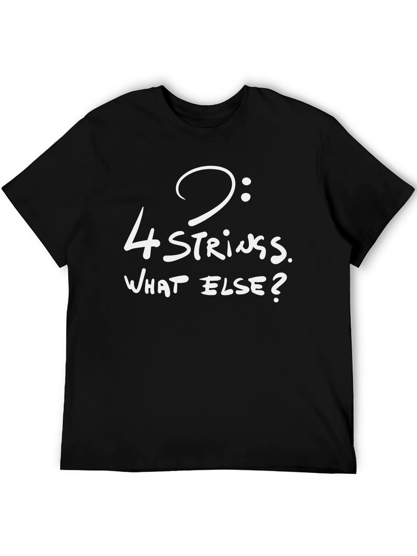 4-String Bass Clef T-Shirt - Musicians Statement