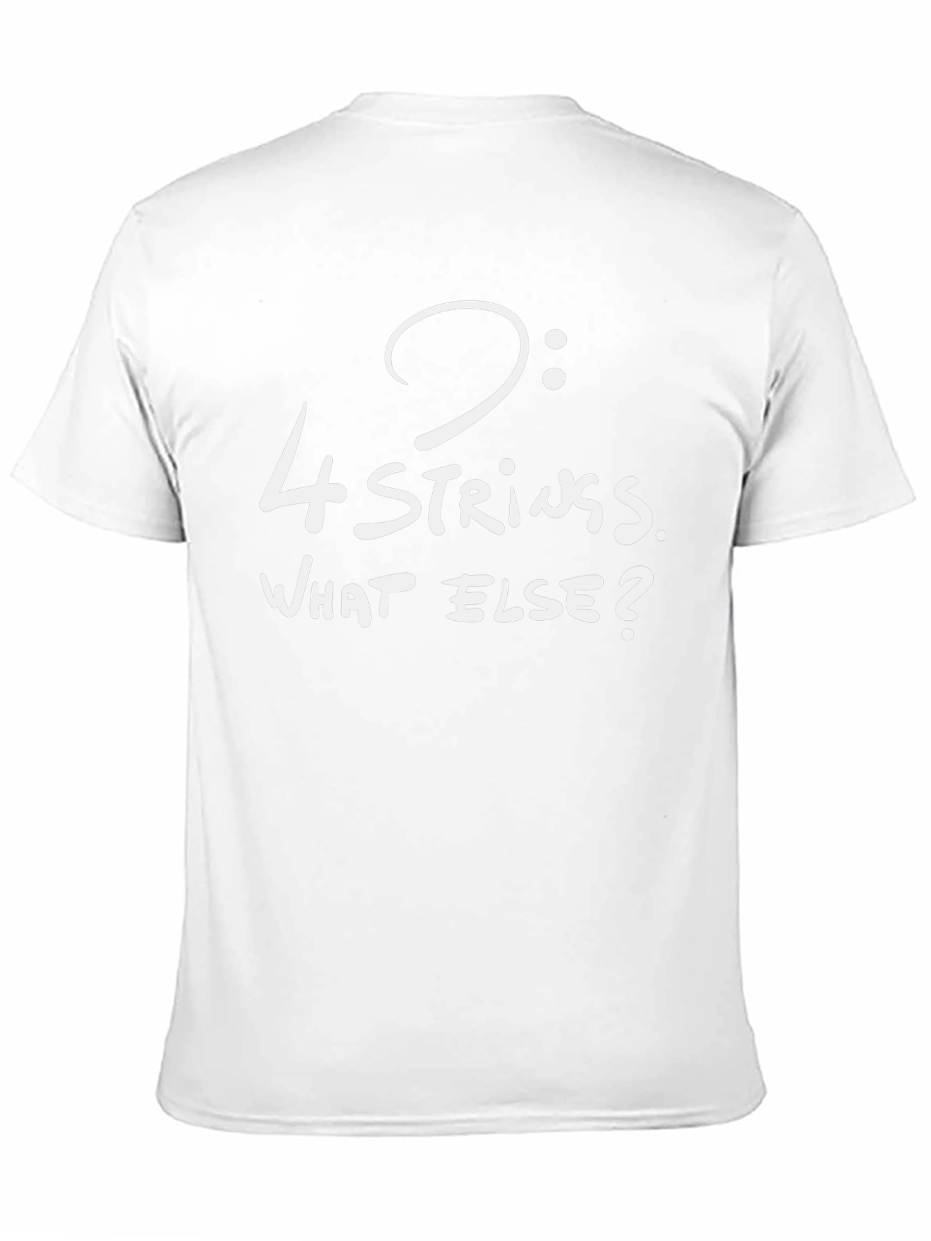 4-String Bass Clef T-Shirt - Musicians Statement