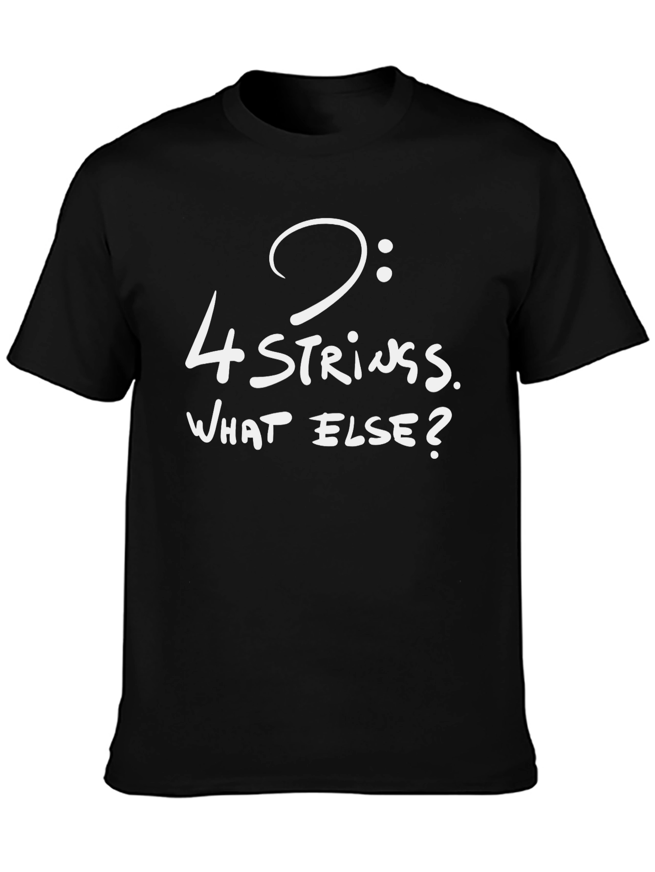 4-String Bass Clef T-Shirt - Musicians Statement