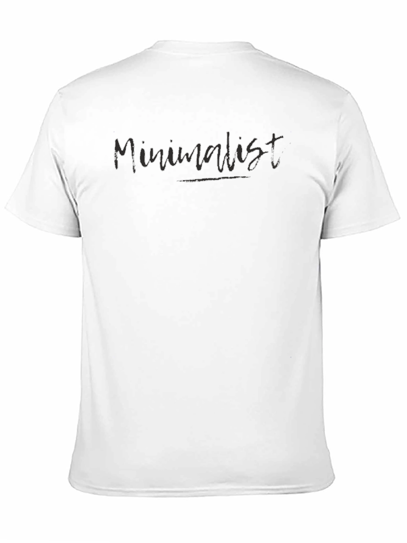 Minimalist Black Graphic Tee - Mens Style