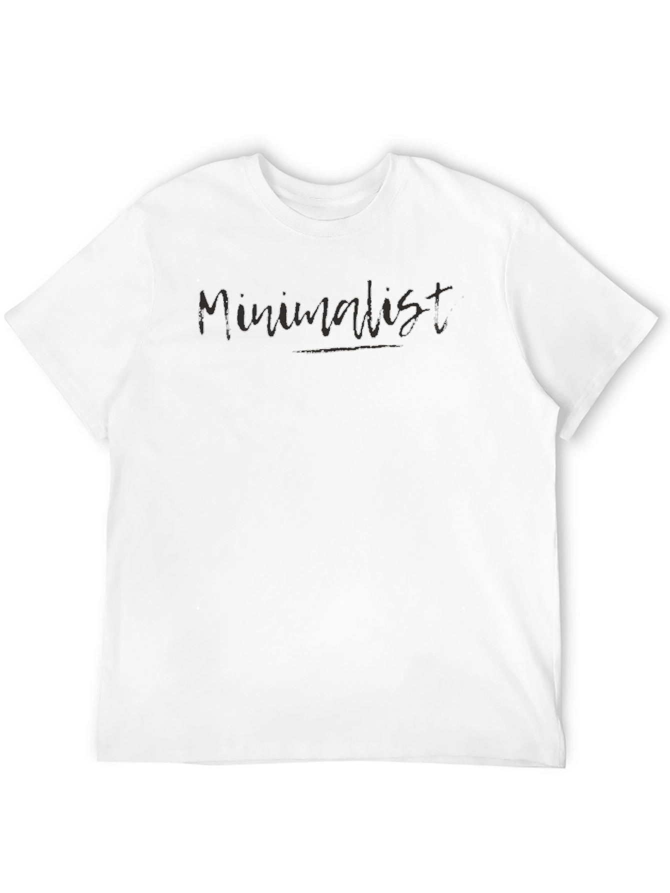 Minimalist Black Graphic Tee - Mens Style