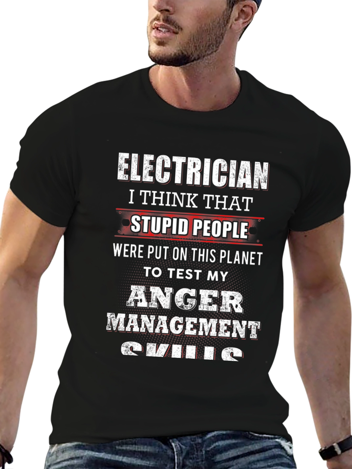 Electrician Anger Management Skills T-Shirt