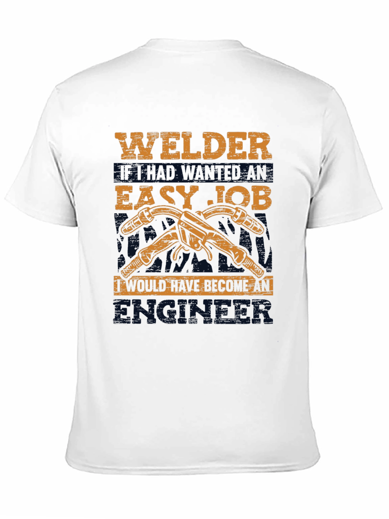 Welders Easy Job Black Graphic T-Shirt