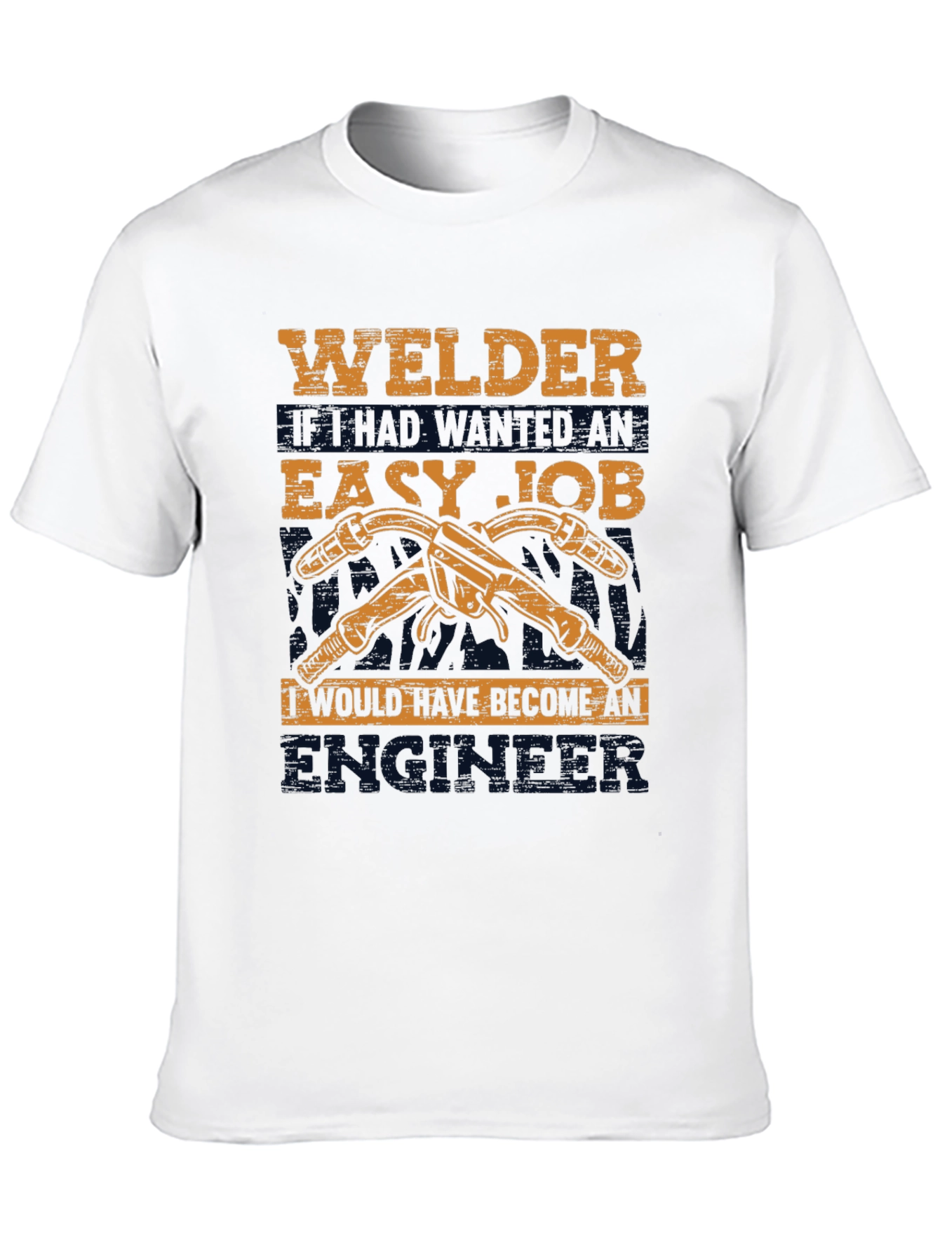 Welders Easy Job Black Graphic T-Shirt