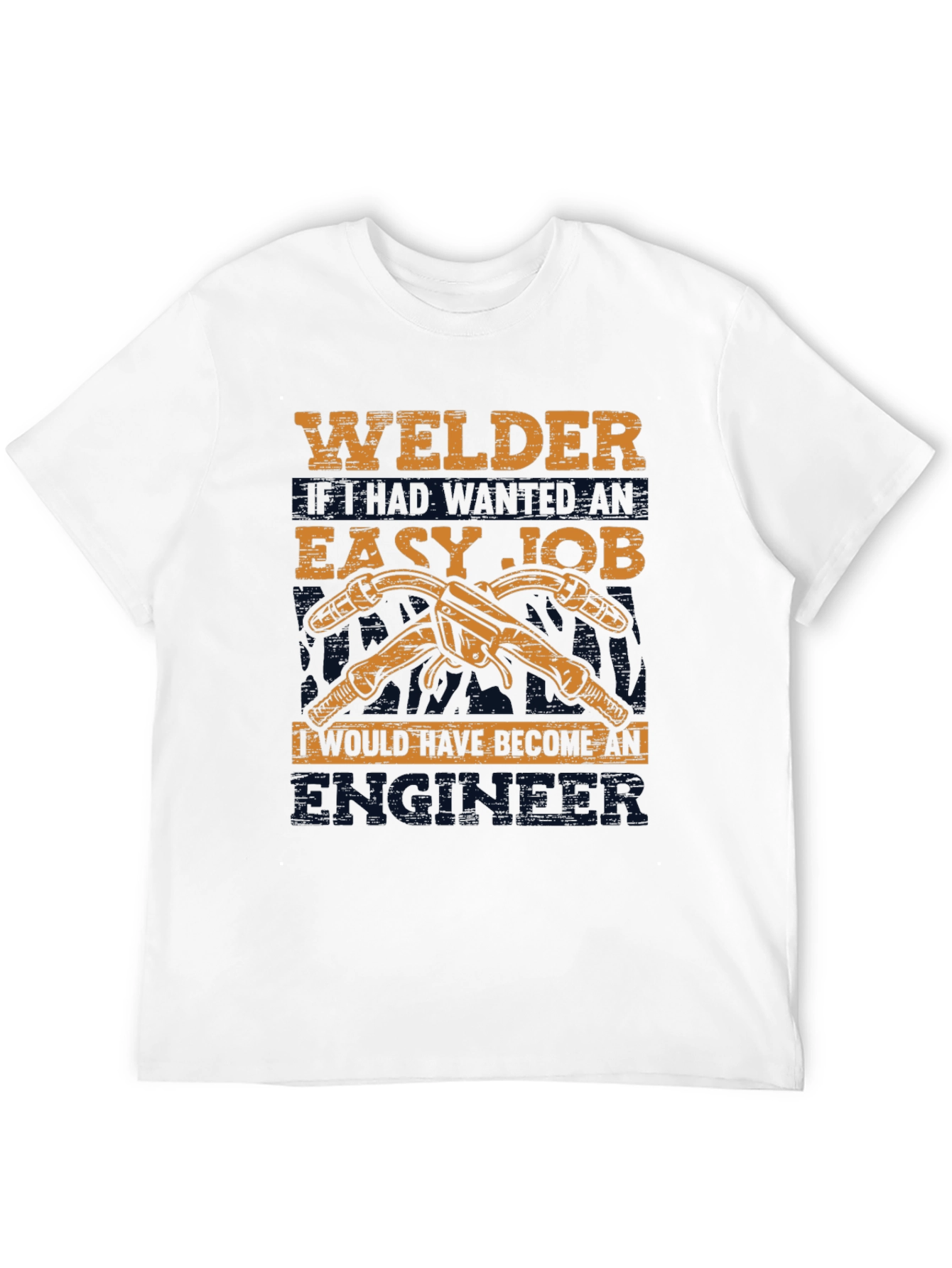 Welders Easy Job Black Graphic T-Shirt