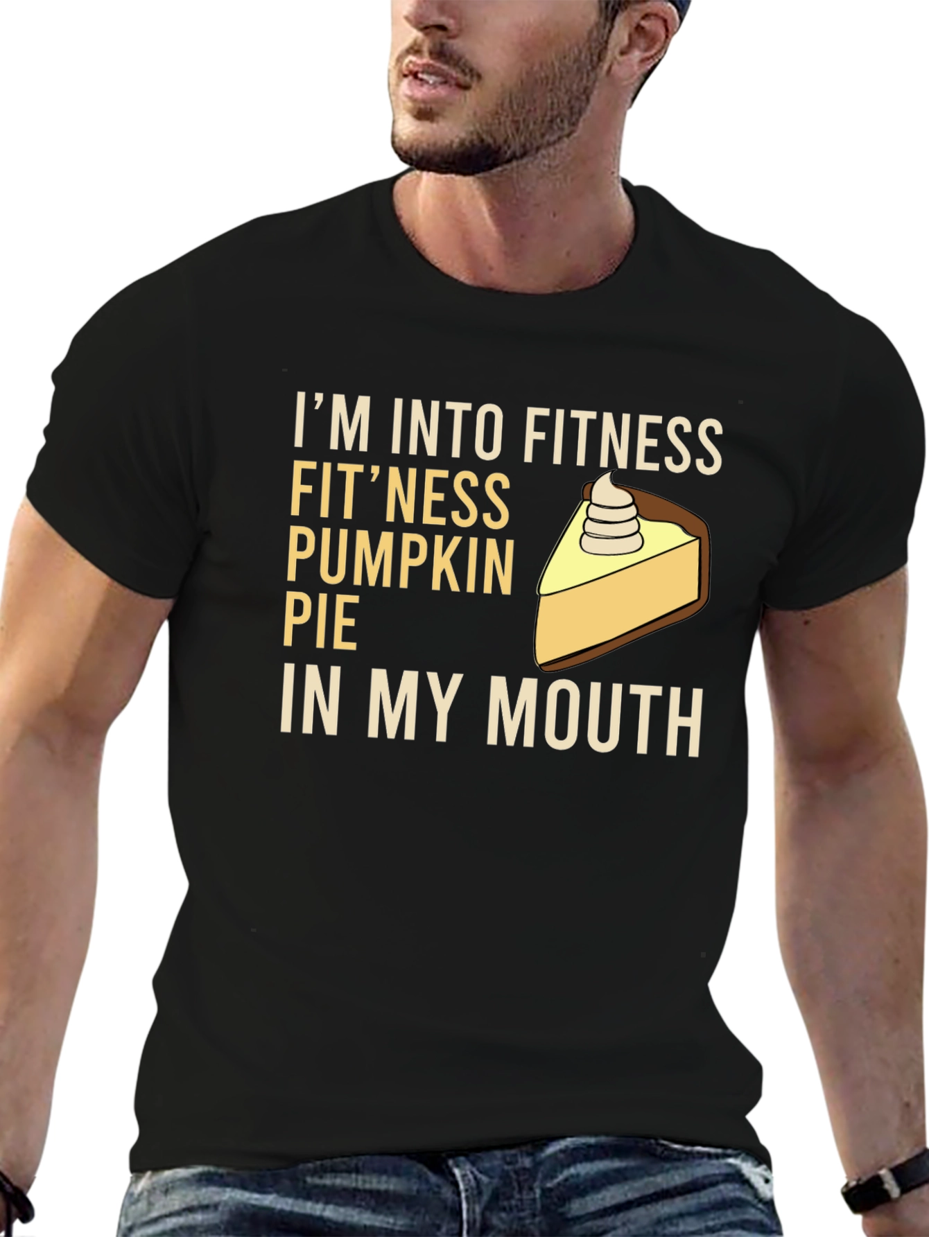 Fitness Pumpkin Pie T-Shirt - Funny Thanksgiving Tee
