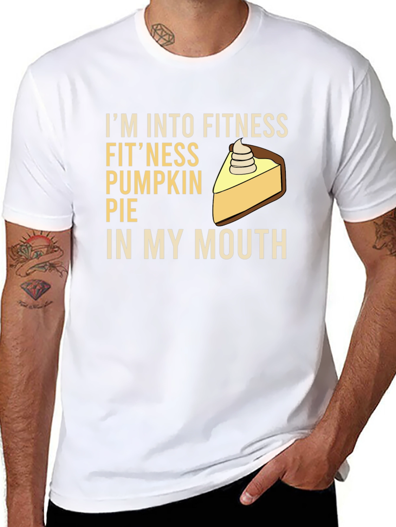 Fitness Pumpkin Pie T-Shirt - Funny Thanksgiving Tee