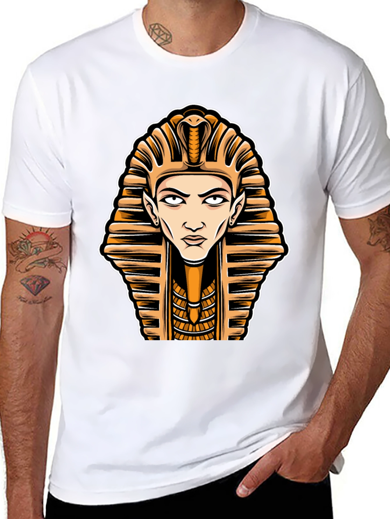 Pharaoh Graphic T-Shirt - Trendy Egyptian Design